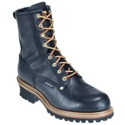 Carolina Boots: Men's Black Waterproof CA8823 Logger EH Work Boots -Carlos Trendy image 77370