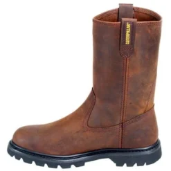 Caterpillar Boots: Men's Brown Revolver Slip-On 72191 Wellington Slip-Resistant Boots -Carlos Trendy image 85170