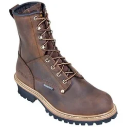 Carolina Boots: Men's Steel Toe Waterproof CA9821 EH Logger Boots -Carlos Trendy image 86751