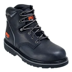 Timberland PRO Boots: Men's Pit Boss Black 33032 EH 6" Steel Toe Work Boots