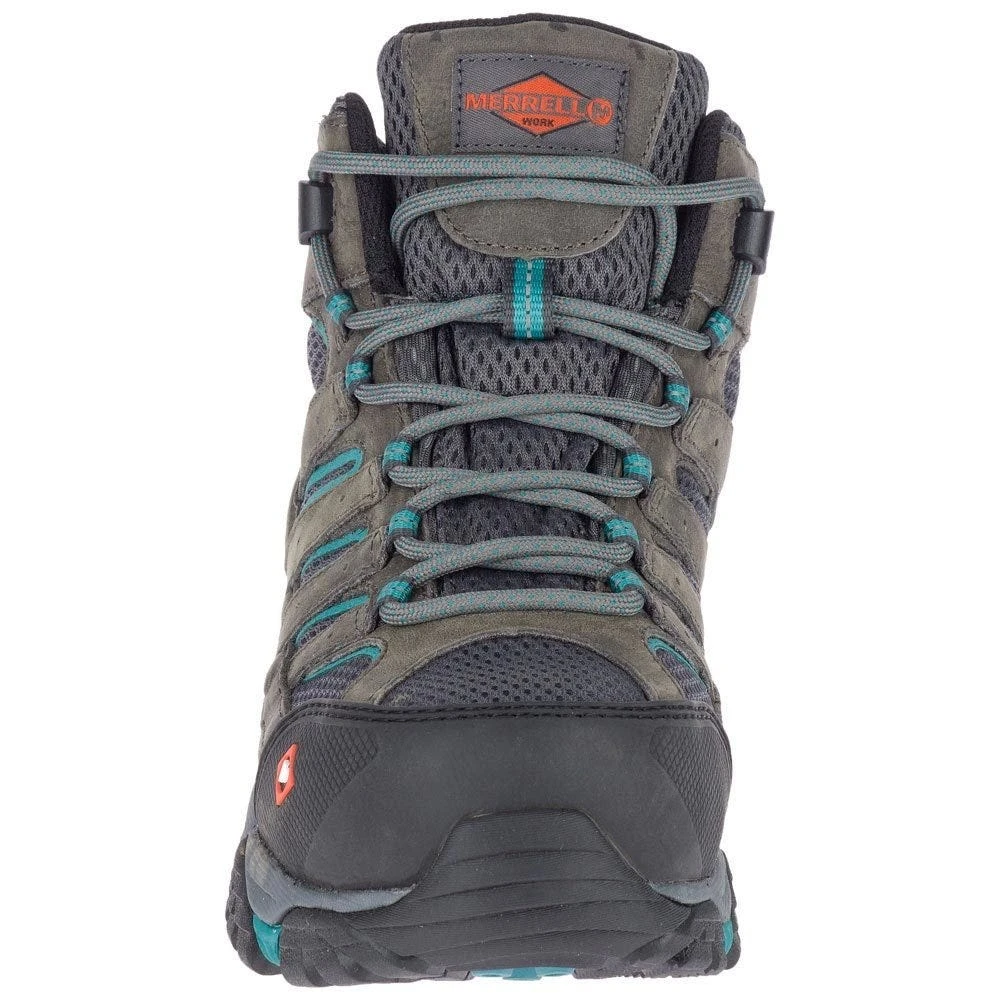 Merrell Boots: Women's J42076 Pewter Teal Moab Vertex Mid Composite Toe Waterproof Work Boot 5 Merrell Boots: Women's J42076 Pewter Teal Moab Vertex Mid Composite Toe Waterproof Work Boot - Image 5