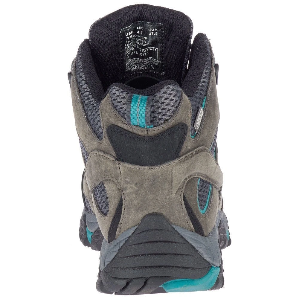 Merrell Boots: Women's J42076 Pewter Teal Moab Vertex Mid Composite Toe Waterproof Work Boot 3 Merrell Boots: Women's J42076 Pewter Teal Moab Vertex Mid Composite Toe Waterproof Work Boot - Image 3