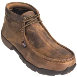Justin Boots: Men's 235 Dark Brown Steel Moc Toe EH Work Boots -Carlos Trendy justin 235 p 01