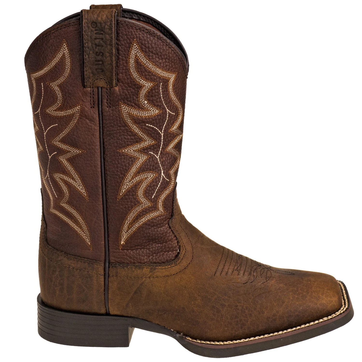 Justin Boots: Men's 7222 Dark Brown 11-Inch Chet Cowboy Boots 4 Justin Boots: Men's 7222 Dark Brown 11-Inch Chet Cowboy Boots - Image 4