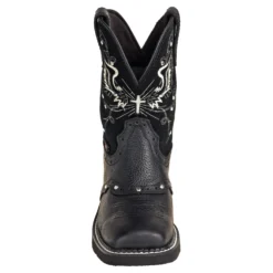Justin Boots: Women's GY9977 Black Rhinestone Mandra 8-Inch Cowboy Boots -Carlos Trendy justin l9977 f 01