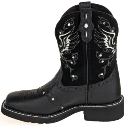 Justin Boots: Women's GY9977 Black Rhinestone Mandra 8-Inch Cowboy Boots -Carlos Trendy justin l9977 i 01