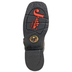 Justin Boots: Women's GY9977 Black Rhinestone Mandra 8-Inch Cowboy Boots