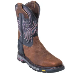 Justin Boots: Men's WK2104 Steel Toe EH Cowboy Work Boots -Carlos Trendy justin wk2104 p 01