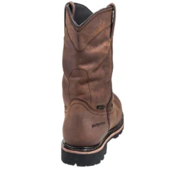 Justin Boots: Men's WK4630 Brown 10" Composite Toe Boots -Carlos Trendy justin wk4630 b 01