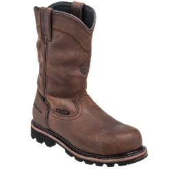 Justin Boots: Men's WK4630 Brown 10" Composite Toe Boots -Carlos Trendy justin wk4630 p 01