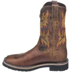 Justin Boots: Men's SE4681 Brown Square Toe Stampede Boots -Carlos Trendy justin wk4681 080 i 01