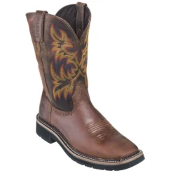 Justin Boots: Men's SE4681 Brown Square Toe Stampede Boots -Carlos Trendy justin wk4681 080 p 01