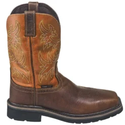 Justin Boots: Men's SE4812 Tan Composite Toe EH Non-Metallic Stampede Work Boots -Carlos Trendy justin wk4812 090 o 01