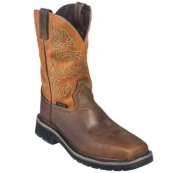 Justin Boots: Men's SE4812 Tan Composite Toe EH Non-Metallic Stampede Work Boots -Carlos Trendy justin wk4812 090 p 01