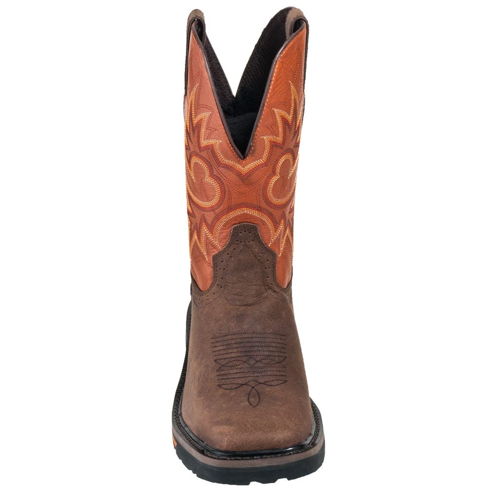 Justin Boots: Men's SE4944 Two Tone Leather EH Cowboy Work Boots 6 Justin Boots: Men's SE4944 Two Tone Leather EH Cowboy Work Boots - Image 6