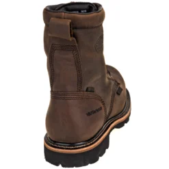 Justin Boots: Men's WK630 Brown Waterproof Composite Toe Met Guard Boots -Carlos Trendy justin wk630 b 01 1