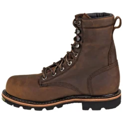 Justin Boots: Men's WK630 Brown Waterproof Composite Toe Met Guard Boots -Carlos Trendy justin wk630 i 01 1