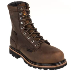 Justin Boots: Men's WK630 Brown Waterproof Composite Toe Met Guard Boots -Carlos Trendy justin wk630 p 01 1
