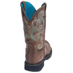 Justin Boots: Women's GY9991 Waterproof Steel Toe EH Tan Gypsy Pull-On Work Boots -Carlos Trendy justin wkl9991 b 01