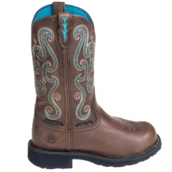 Justin Boots: Women's GY9991 Waterproof Steel Toe EH Tan Gypsy Pull-On Work Boots -Carlos Trendy justin wkl9991 o 01