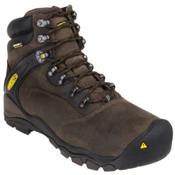 KEEN Utility Boots: Men's 1015401 Steel Toe Brown Waterproof Louisville 6-Inch Work Boots -Carlos Trendy keen 1015401 p 01