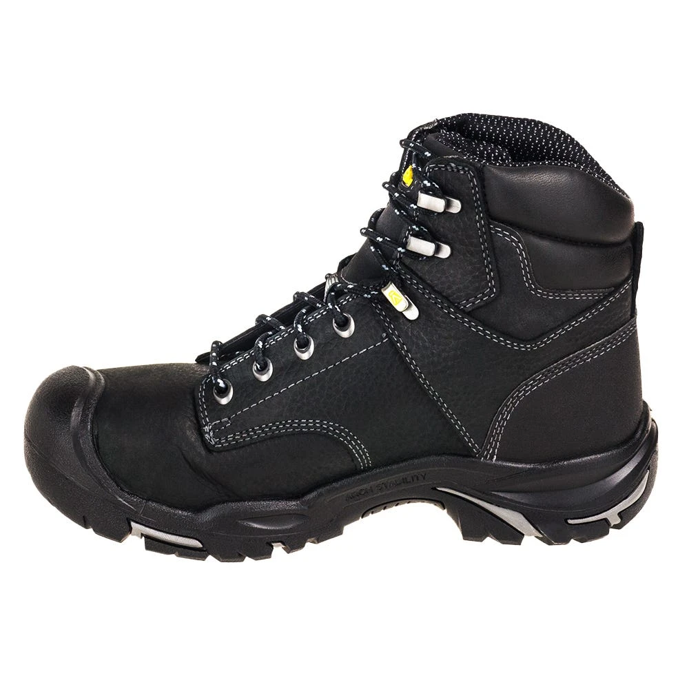 KEEN Utility Boots: Men's 1016778 Black 6-Inch Steel Toe EH Waterproof Mt. Vernon Work Boots 4 KEEN Utility Boots: Men's 1016778 Black 6-Inch Steel Toe EH Waterproof Mt. Vernon Work Boots - Image 4