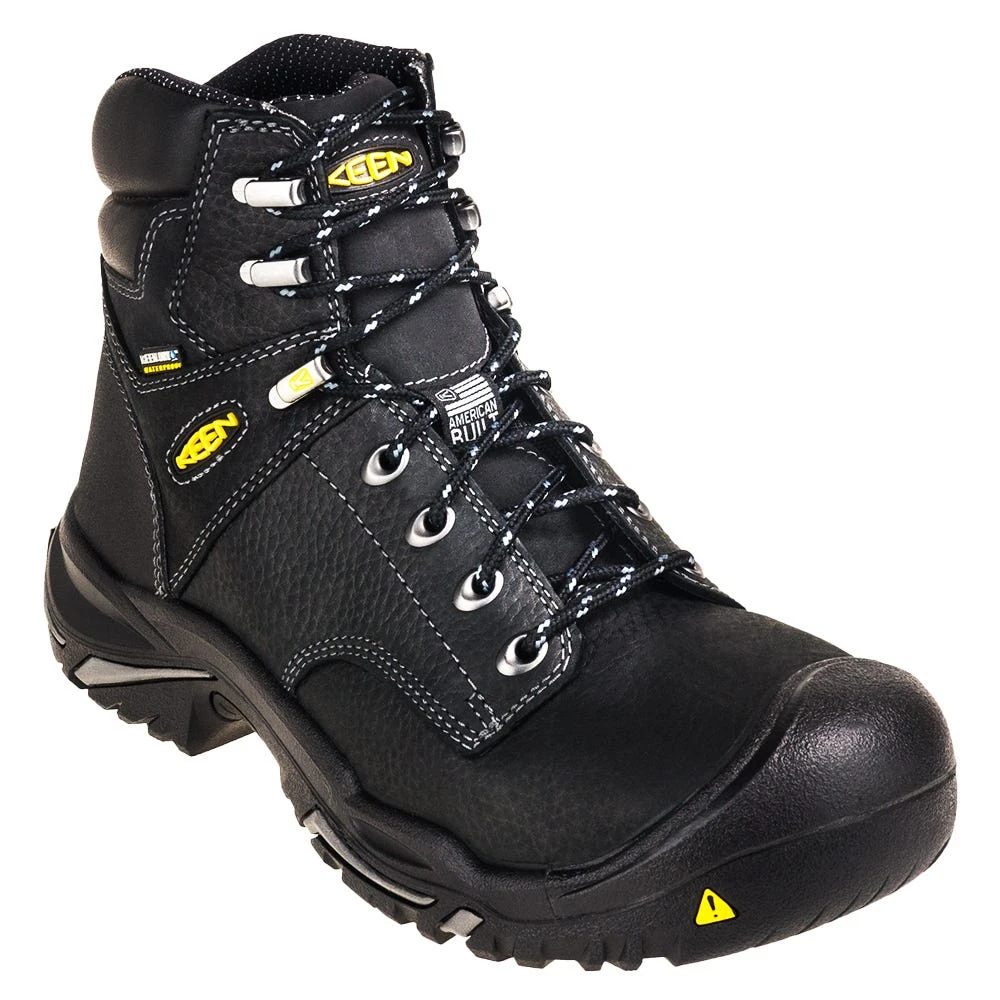 KEEN Utility Boots: Men's 1016778 Black 6-Inch Steel Toe EH Waterproof Mt. Vernon Work Boots 1 KEEN Utility Boots: Men's 1016778 Black 6-Inch Steel Toe EH Waterproof Mt. Vernon Work Boots