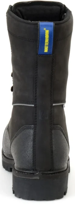 Matterhorn Boots: Men's MT903 Black 10" Waterproof Internal Metguard Work Boot -Carlos Trendy mt903 500xauto heel