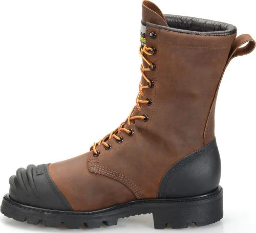 Matterhorn Boots: Men's MT910 Brown 10" Waterproof Steel Toe Internal Metguard Work Boot 3 Matterhorn Boots: Men's MT910 Brown 10" Waterproof Steel Toe Internal Metguard Work Boot - Image 3