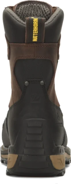 Matterhorn Boots: Men's MTC300 Brown 8” Composite Toe Waterproof Internal Metguard Work Boot -Carlos Trendy mtc300 500xauto heel