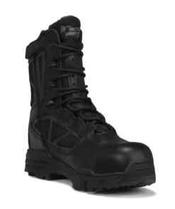 Tactical Research Boots: Men's TR998ZWPCT Black TR Chrome Side-Zip Waterproof CT Combat Boots -Carlos Trendy nu6fbmag