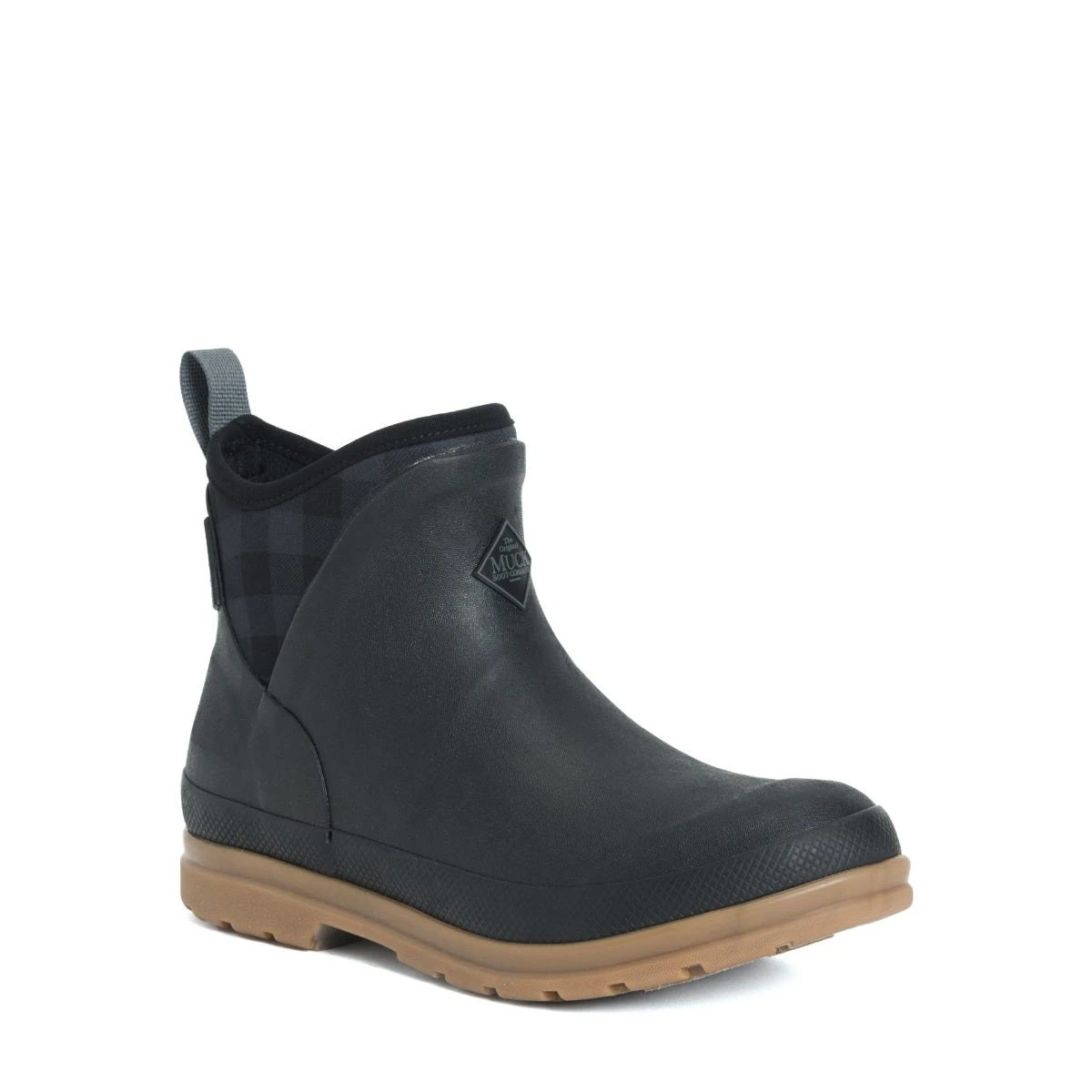 Muck Boots: Women's OAW 1PLD Black Gum Plaid Originals Ankle Boot 1 Muck Boots: Women's OAW 1PLD Black Gum Plaid Originals Ankle Boot