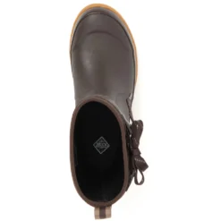 Muck Boots: Women's OMW 900 Brown Originals Pull On Mid Waterproof Boot -Carlos Trendy omw 900 3