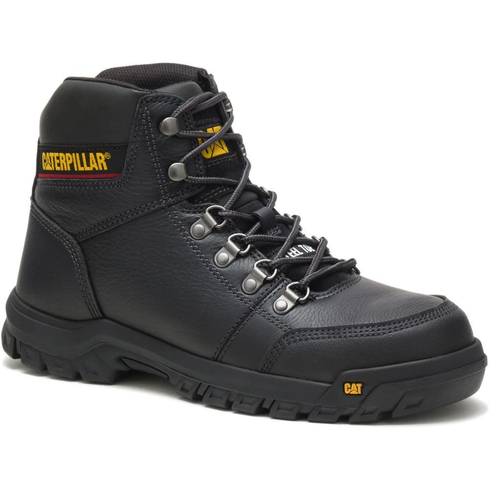 CAT Footwear: Men's P90800 Outline Steel Toe Black Slip-Resistant Boots 1 CAT Footwear: Men's P90800 Outline Steel Toe Black Slip-Resistant Boots