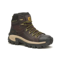 Caterpillar Boots: Men's P91541 Coffee Bean Composite Toe Invader Hiker Waterproof Work Boot