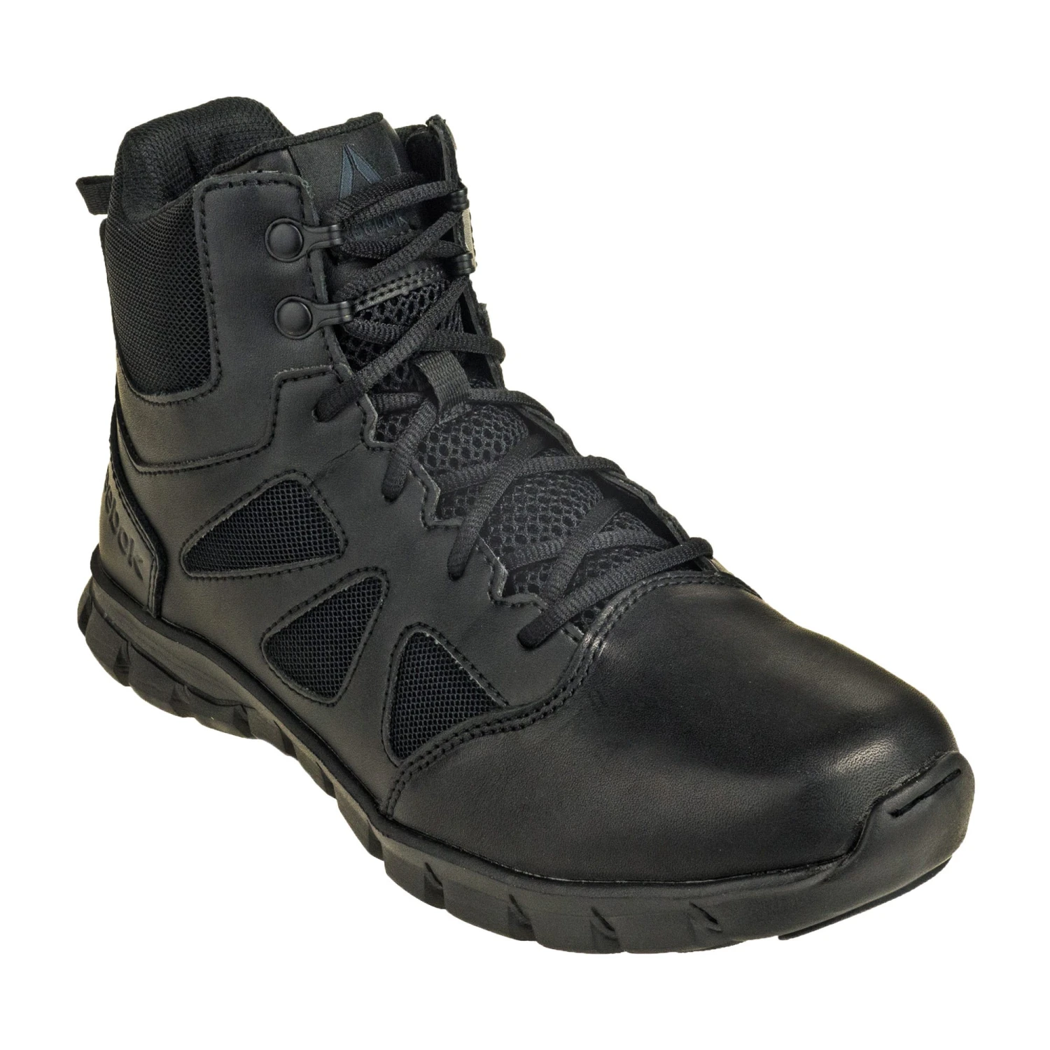 Reebok Boots: Men's 6-Inch RB8605 EH Black Sublite Cushion Side Zip Tactical Boots 1 Reebok Boots: Men's 6-Inch RB8605 EH Black Sublite Cushion Side Zip Tactical Boots