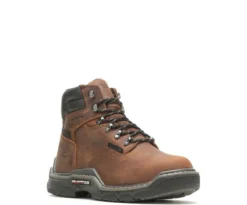 Wolverine Boots: Men's W211165 Brown Composite Toe 6" Raider Waterproof Met-Guard Work Boot