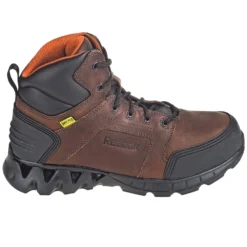 Reebok Boots: Men's RB7605 EH Internal Met Guard Carbon Safety Toe Brown ZigKick Hikers -Carlos Trendy reebok rb7605 o 01