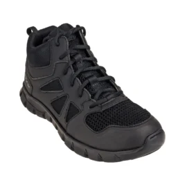 Reebok Boots: Men's Sublite Non-Metallic Black RB8405 Slip-Resistant Duty Boots -Carlos Trendy reebok rb8405 p 01