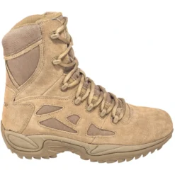 Reebok Boots: Men's RB8977 Coyote Tan 8-Inch Rapid Response Tactical Boots -Carlos Trendy reebok rb8977 o 01