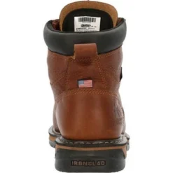 Rocky Boots: Men's RKK0362 Brown Ironclad USA Made Steel Toe Met Guard Waterproof Work Boot -Carlos Trendy rkk0362 4 large