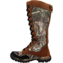 Rocky Boots: Men's RKS0616 Camo Brown Soft Toe Lynx 16" Waterproof Snake Boot -Carlos Trendy rks0616 instep profile