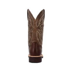 Rocky Boots: Men's RKW0405 Brown Soft Toe 12" Tall Oaks Western Pull On Boot -Carlos Trendy rkw0405 1edit