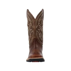 Rocky Boots: Men's RKW0405 Brown Soft Toe 12" Tall Oaks Western Pull On Boot -Carlos Trendy rkw0405 3edit