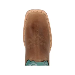 Rocky Boots: Men's RKW0406 Teal Soft Toe 12" Tall Oaks Western Pull On Boot -Carlos Trendy rkw0406 2edit