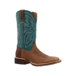 Rocky Boots: Men's RKW0406 Teal Soft Toe 12" Tall Oaks Western Pull On Boot