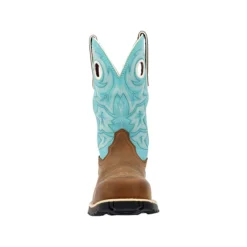 Rocky Boots: Women's RKW0412 Brown Turquoise Composite Toe Rosemary Pull On Cowboy Work Boot 10 Rocky Boots: Women's RKW0412 Brown Turquoise Composite Toe Rosemary Pull On Cowboy Work Boot -Carlos Trendy rkw0412 3edit