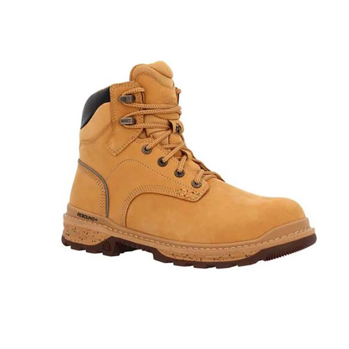 Rocky Boots: Men's RKK0442 Wheat Soft Toe 6" EH Rams Horn Waterproof Work Boot 1 Rocky Boots: Men's RKK0442 Wheat Soft Toe 6" EH Rams Horn Waterproof Work Boot
