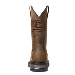 Ariat Boots: Men's 10036002 Brown Carbon Toe WorkHog XT Patriot Waterproof Work Boot -Carlos Trendy s21 mns work 10036002 heel