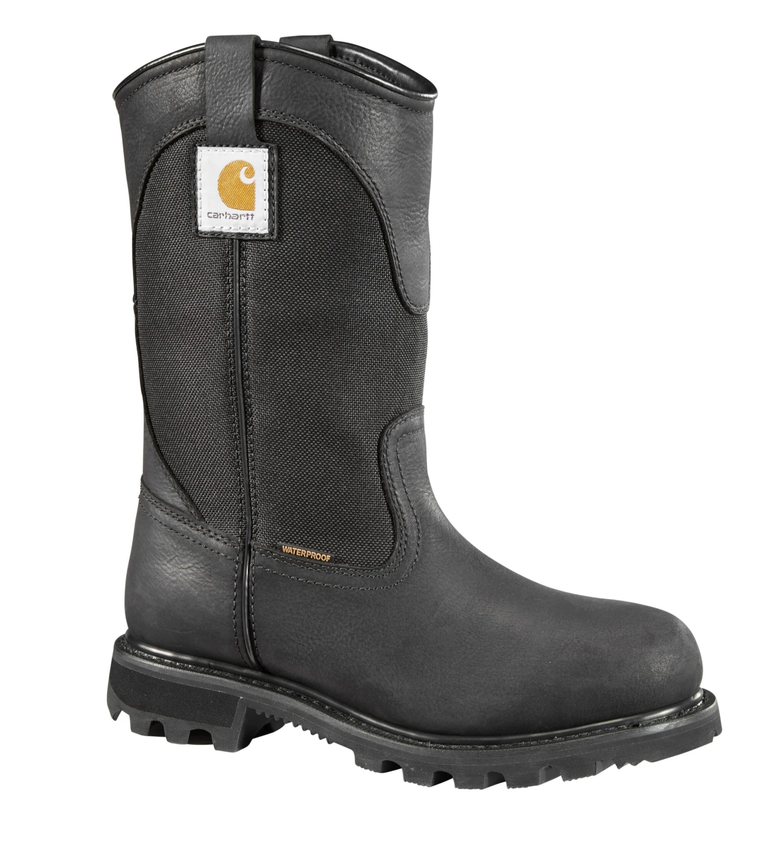Carhartt Boots: Women's CWP1151 Black Waterproof Slip Resistant Wellington Work Boot 1 Carhartt Boots: Women's CWP1151 Black Waterproof Slip Resistant Wellington Work Boot